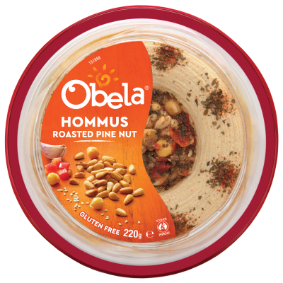 Obela Roasted Pine Nut Hommus 220g