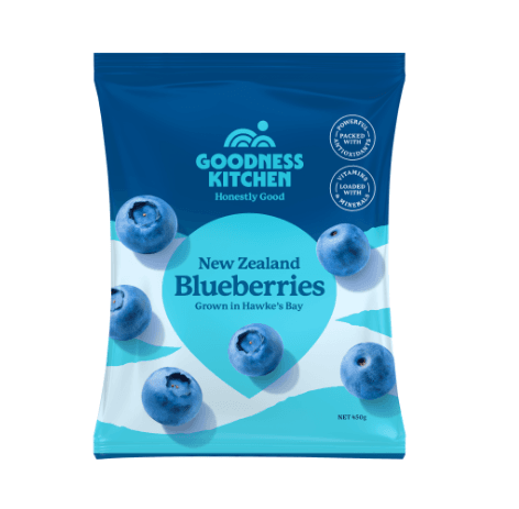Goodness Kitchen New Zealand Blueberries 450g