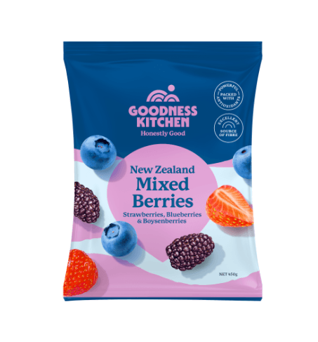 Goodness Kitchen New Zealand Mixed Berries 450g