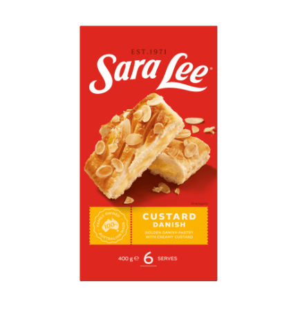 Sara Lee Custard Danish 400g