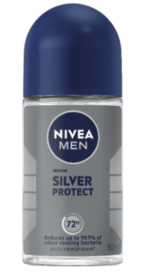 Nivea Men Silver Protect 72Hr Antiperspirant Roll On 50ml