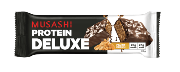 Musashi Peanut Crunch Flavour Deluxe Protein Bar 60g