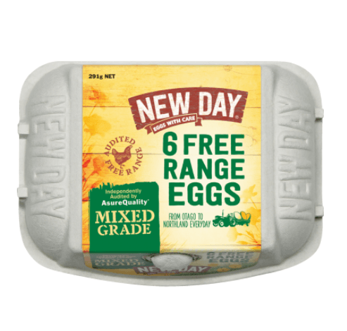 New Day Free Range Mixed Grade Eggs 6pk