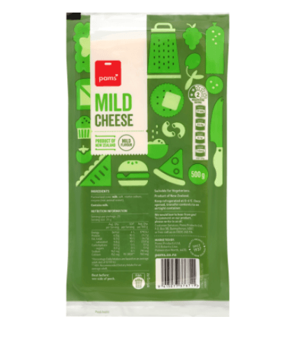 Pams Mild Cheese 500g