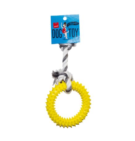 Pams Rope With Ring Dog Toy 1ea