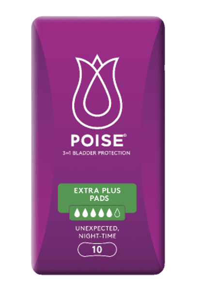 Poise Extra Plus Pads 10pk