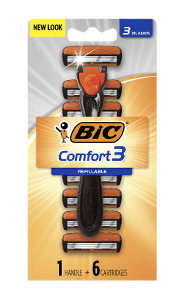 Bic Comfort 3 Hybrid Disposable Razor 6ea
