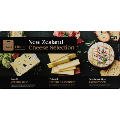 Pams Finest Three Cheese Selection 365g