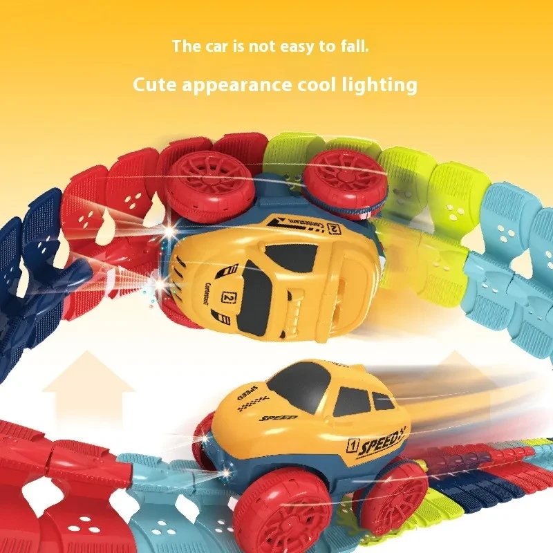 Changeable Track with LED Light-up Race Car