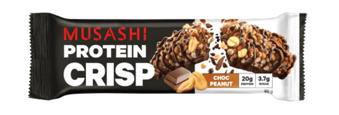 Musashi Choc Peanut Protein Crisp Bar 60g