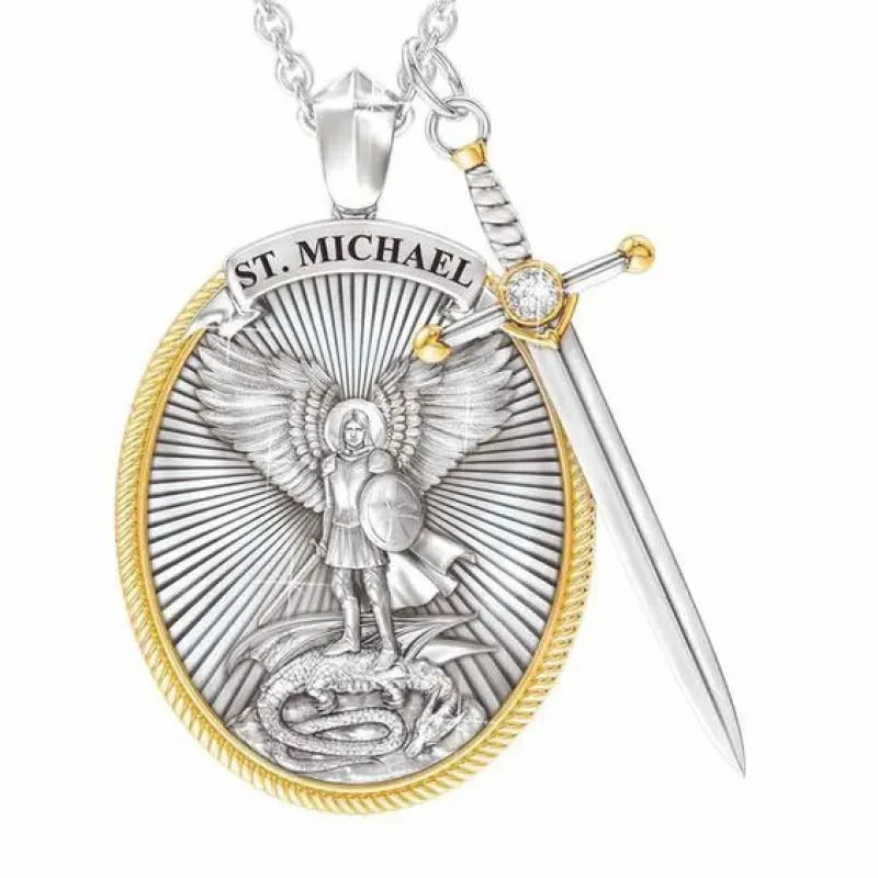 ST. Michael Archangel Pendant Necklace