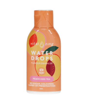 Vital Zing Peach Iced Tea Water Drops Flavour Enhancers 45ml