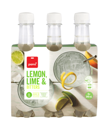 Pams Lemon Lime & Bitters 6 x 340ml