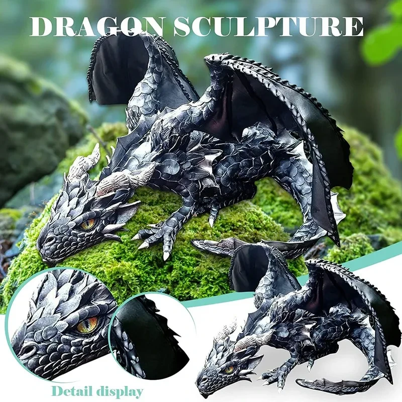 Guardian Statue - Gothic Dragon Statue