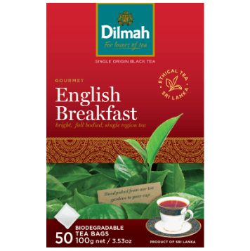 Dilmah English Breakfast Biodegradable Tea Bags 50pk