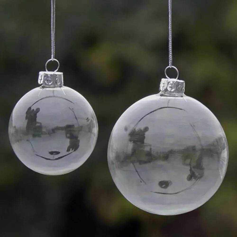 Clear Glass Baubles NZ