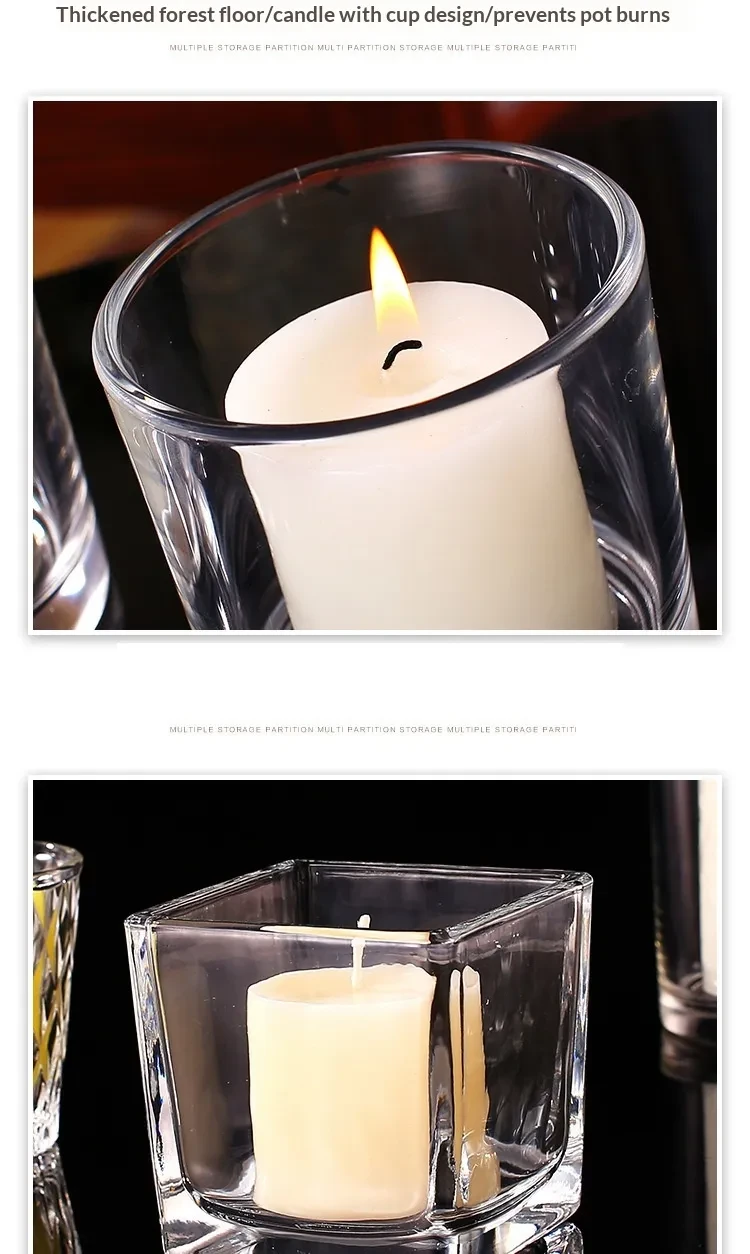 Frosted Candle Holder