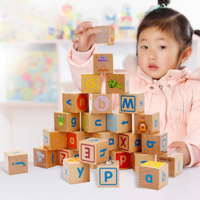 Wooden Alphabet Blocks