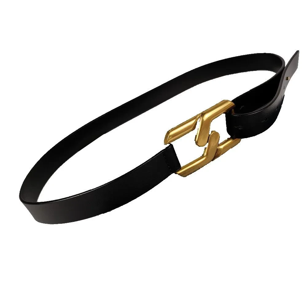 Black Leather Belt Women's