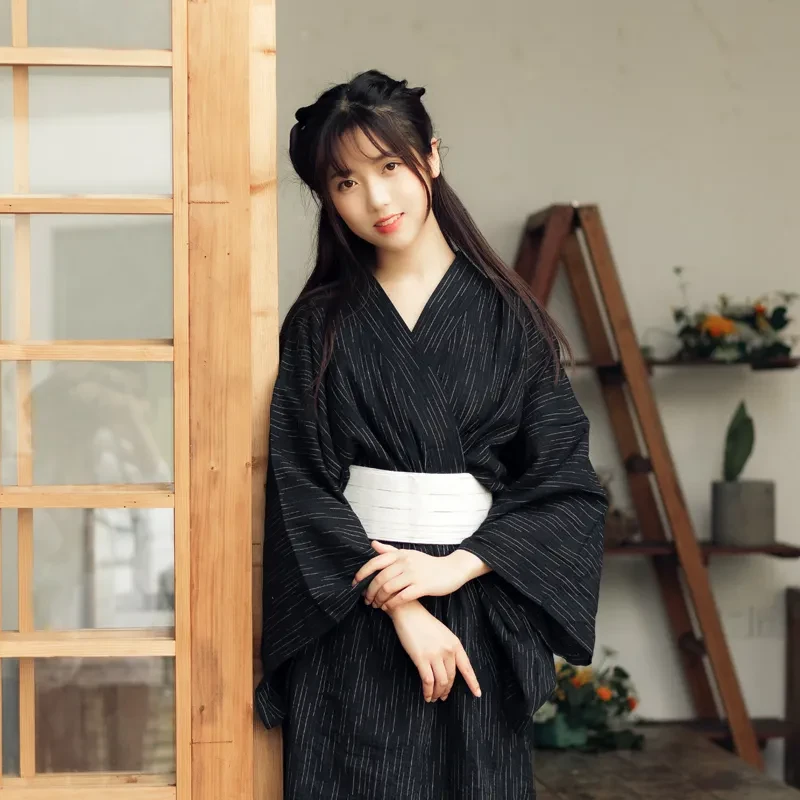 Black Kimono Robe