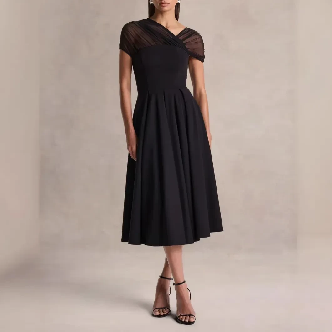 Black Mesh Dress