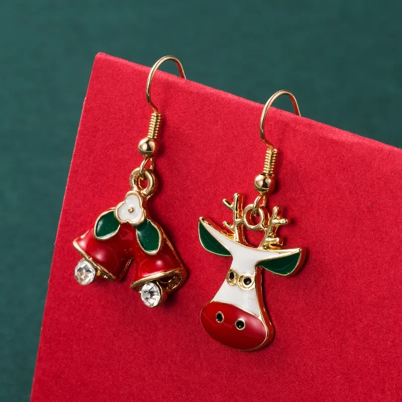 Christmas Tree Dangle Earrings