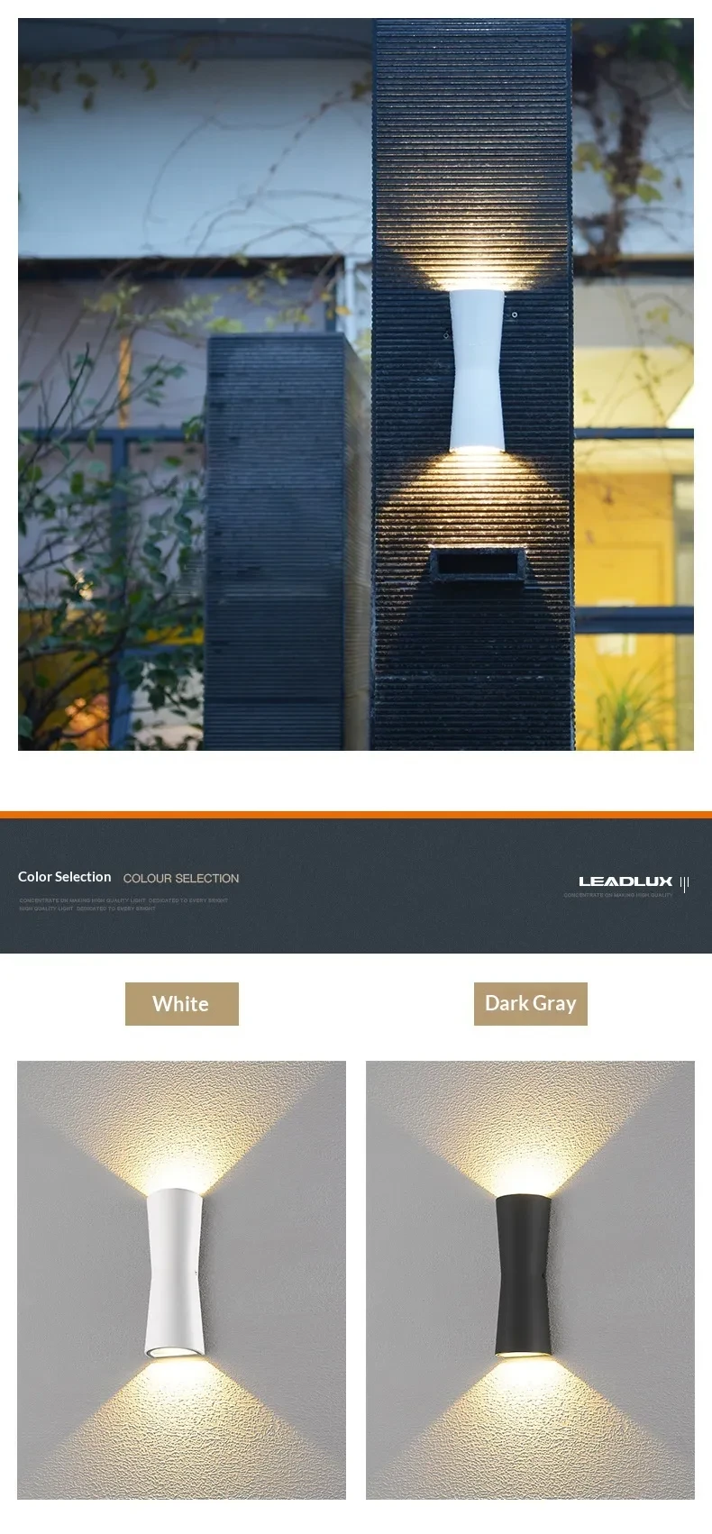 Outdoor Courtyard Pathway And Balcony Wall Lights
