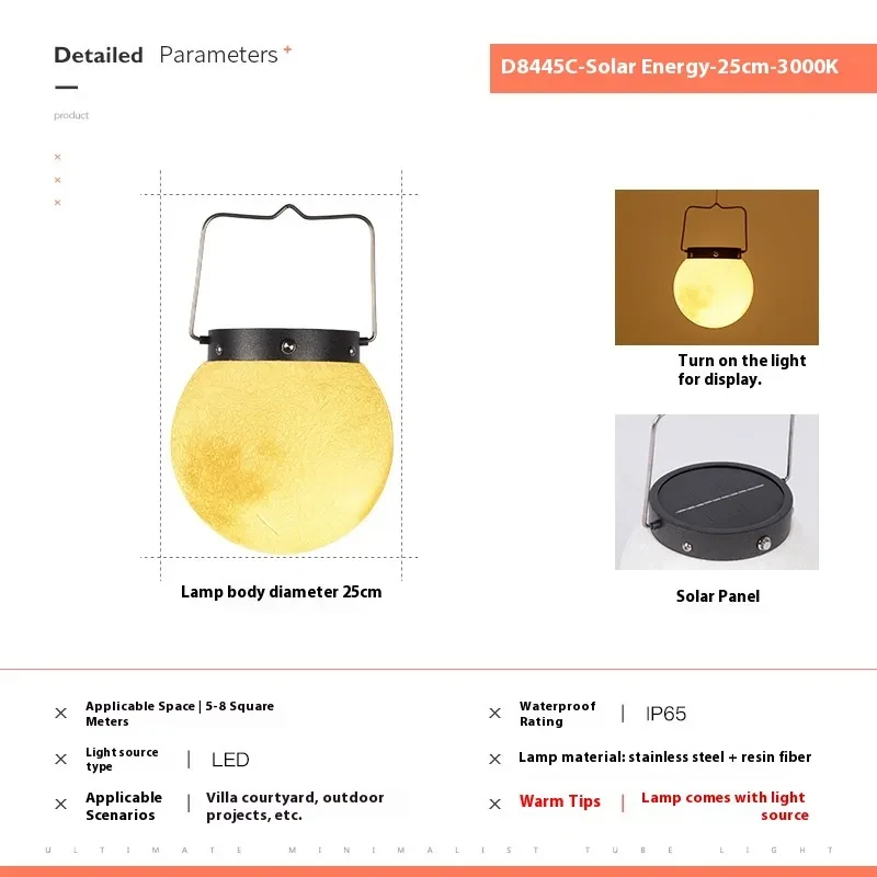 Solar Courtyard Outdoor Waterproof Moon-light Lamp