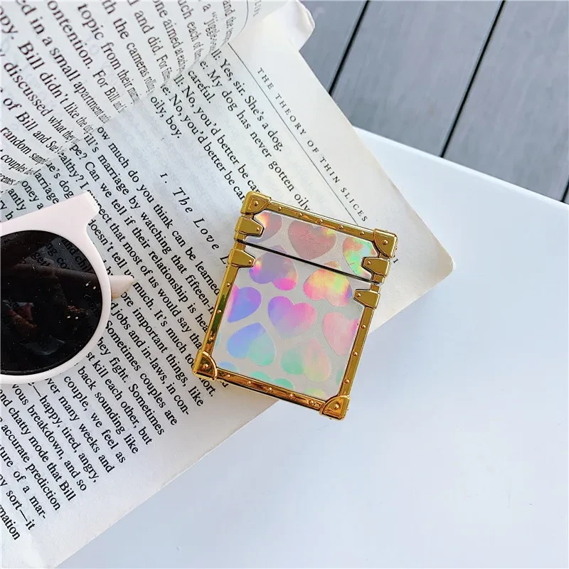 Compatible with Apple, Love Laser Electroplating Soft Shell Earphone Sleeve
