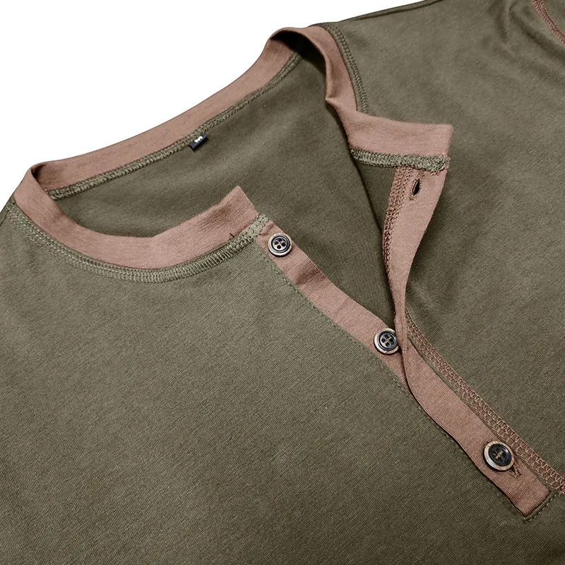 Men's Summer V-Neck Polo Tee