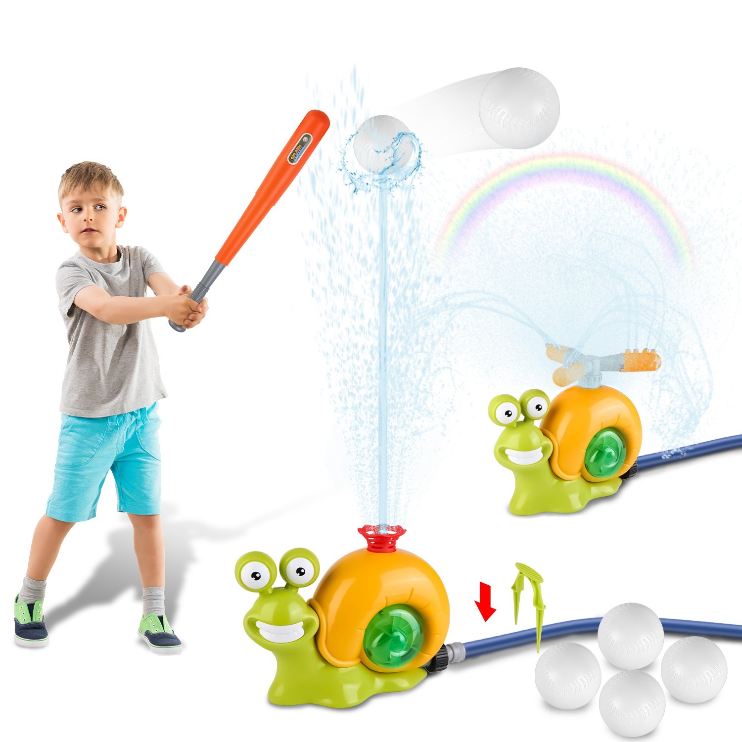 Water Sprinkler Baseball Toy