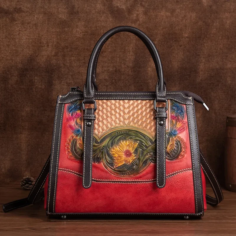 Embossed Fashionable Womens Shoulder Crossbody Bag