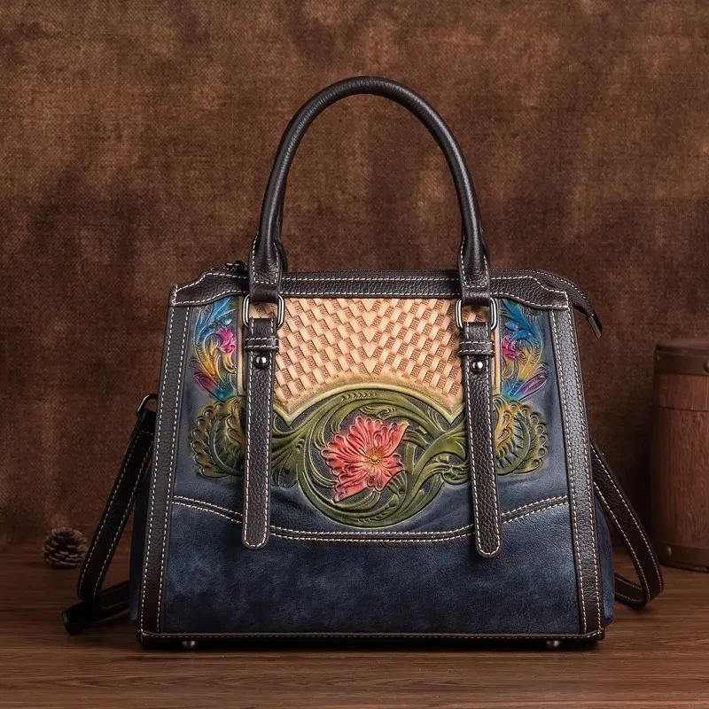 Embossed Fashionable Womens Shoulder Crossbody Bag