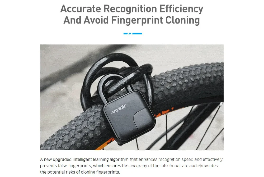 Smart Lock Waterproof L3 Fingerprint Padlock
