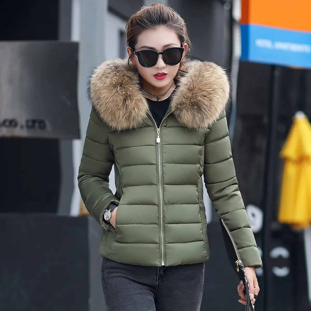 Slim Cotton Padded Jacket and Down Jacket