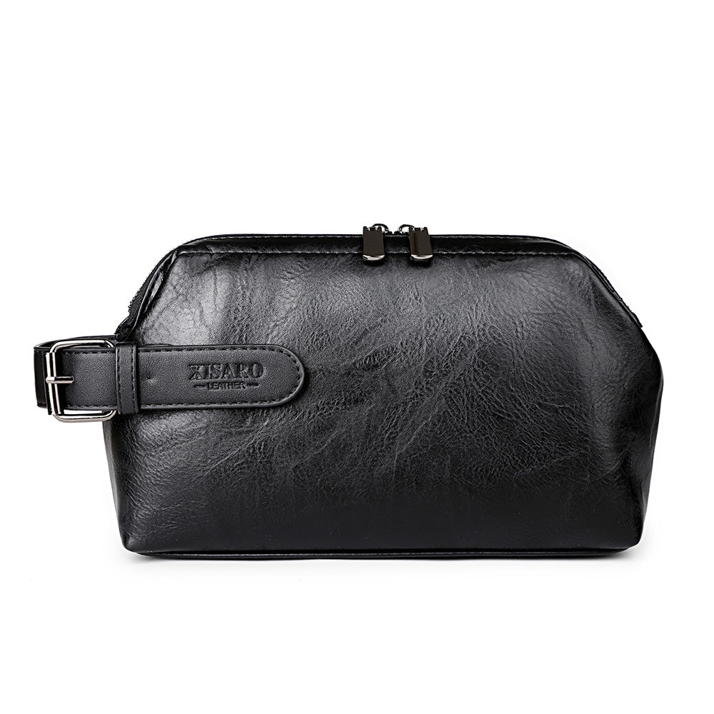 Large Capacity Business Casual Men's Soft Leather Handbag