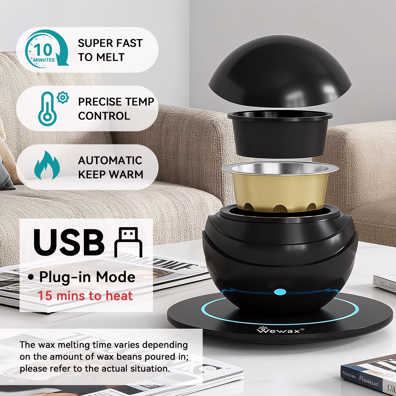WEWAX Mini Wax Heater Kit