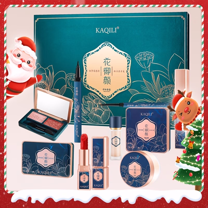 KAQILI 10pcs Makeup Gift Set – Complete Face, Eye and Lip Beauty Collection