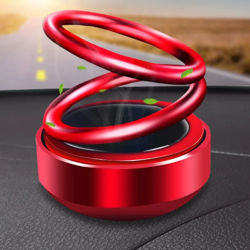 360 Auto Rotating Solar Car Air Freshener Perfume