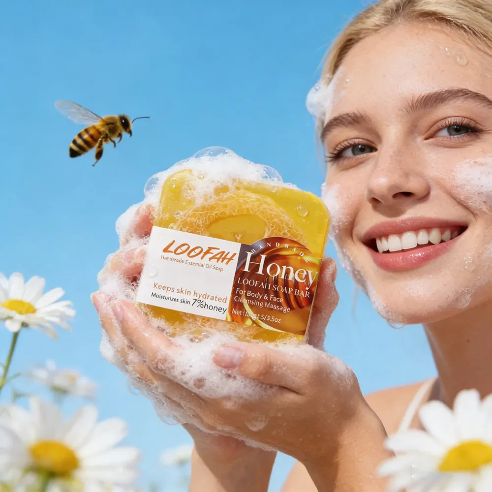 Honey Loofah Soap Bar