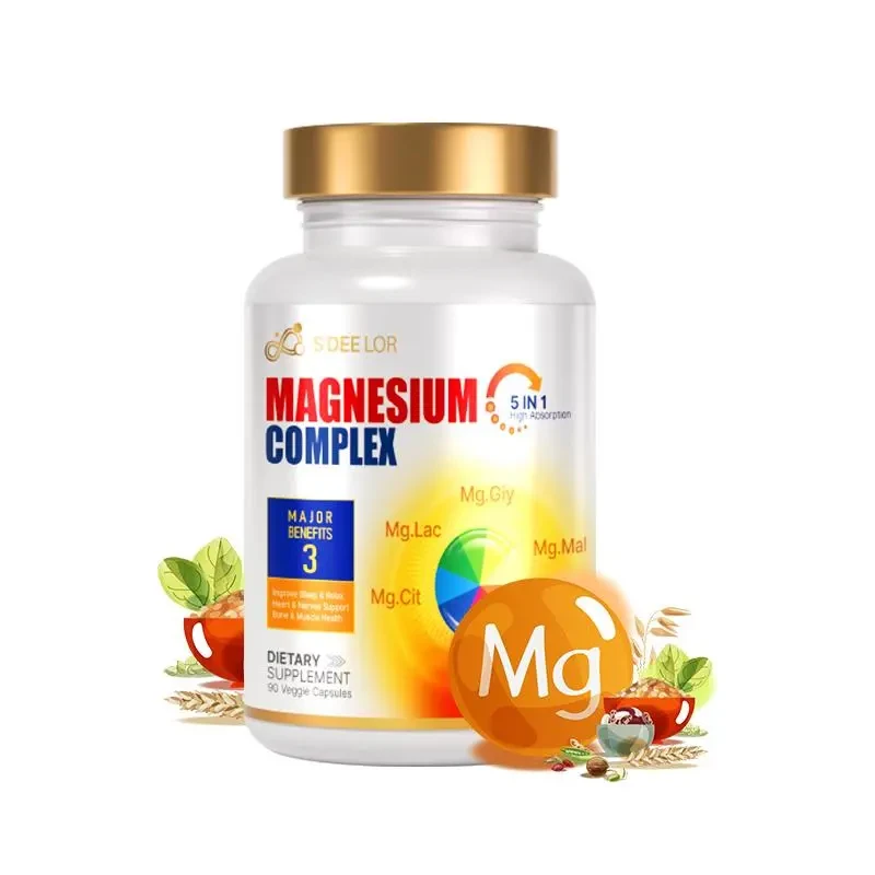 SDEELOR Magnesium Complex 5-in-1 90 Veggie Capsules