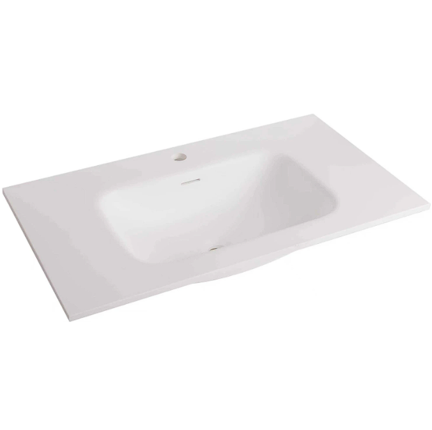 Stone Corian 1000mm Vanity Top Only - Matte White