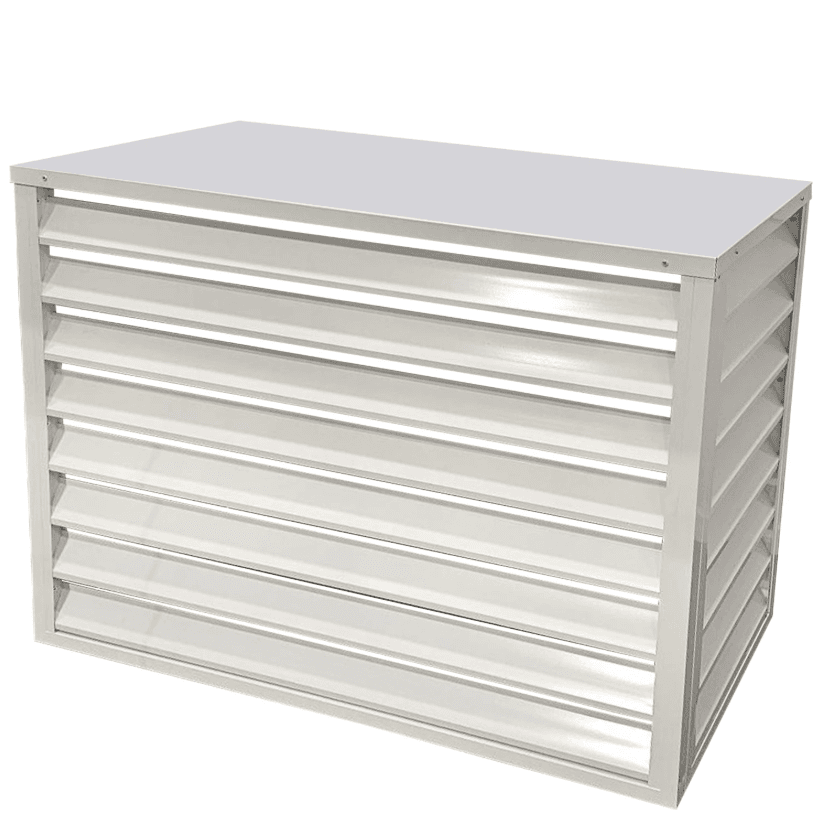 1000mm Outdoor Aluminium Air Conditioner Cover - White