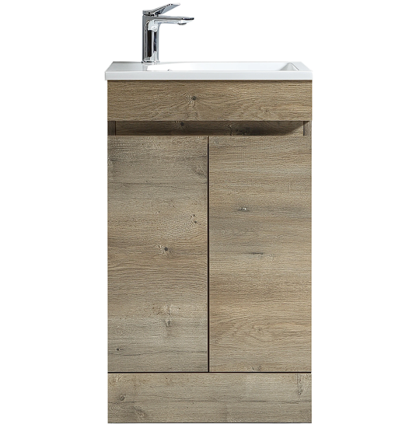 Vogue Maia Floor Vanity 500mm with Basin - Forest Grain