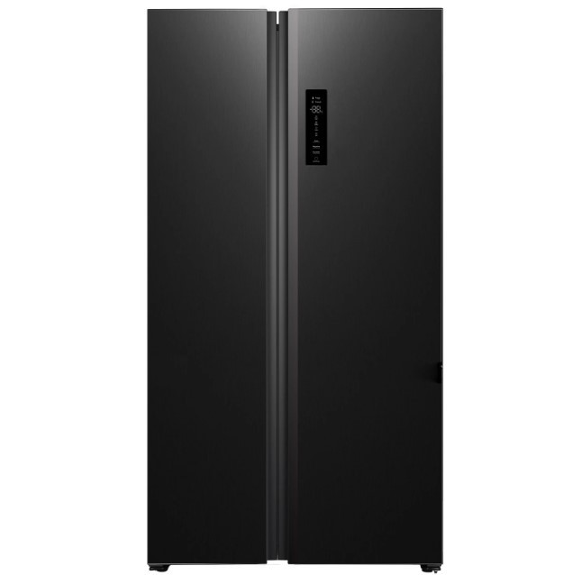 Vogue 920mm Side by Side Fridge Freezer 520L Black SS 3.5 Star