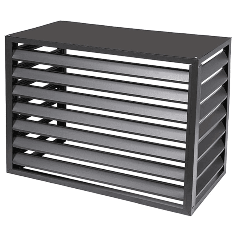 1000mm Outdoor Aluminium Air Conditioner Cover - Grey