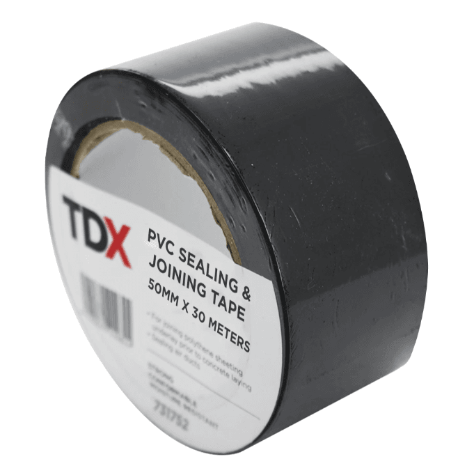 PVC Polythene Duct Tape Black - 50mm x 30M