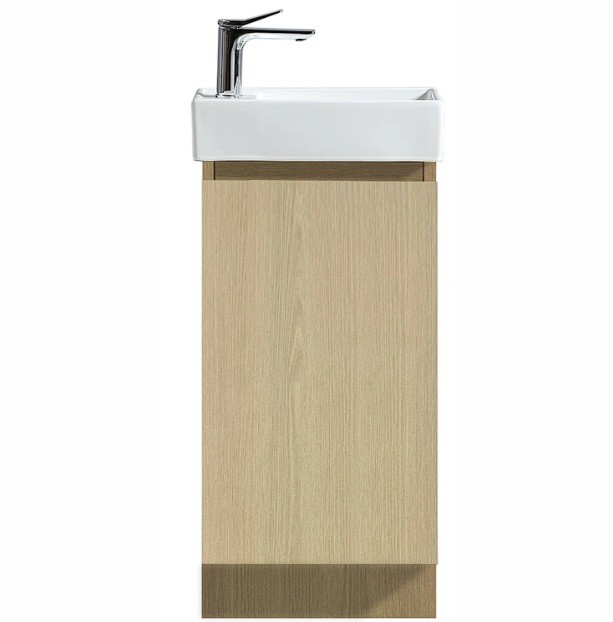 Brooklyn Floor Vanity with Top Natural Oak - 400mm