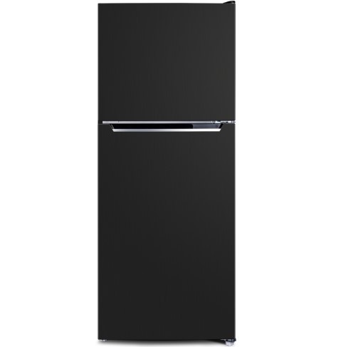 Vogue 595mm Fridge Freezer 297L Black Stainless Steel 4 Star