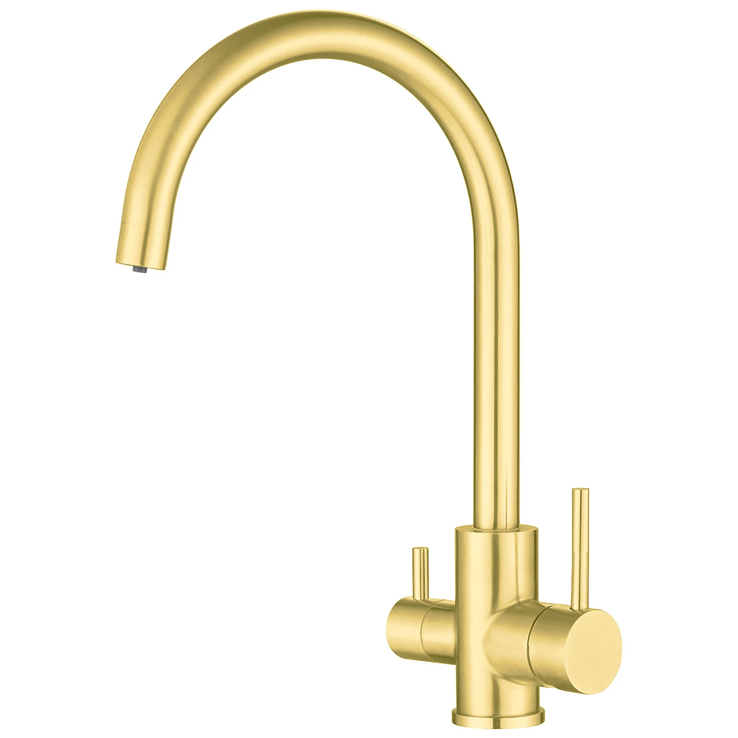 Linear SS Sink Mixer 3 Way All Pressure - Brushed Brass